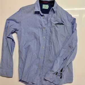 Scotch & Soda Light Blue Casual Button-Down Shirt